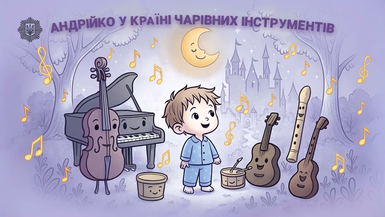 🎷Андрійко у країні чарівних інструментів ✨ казка для дітей