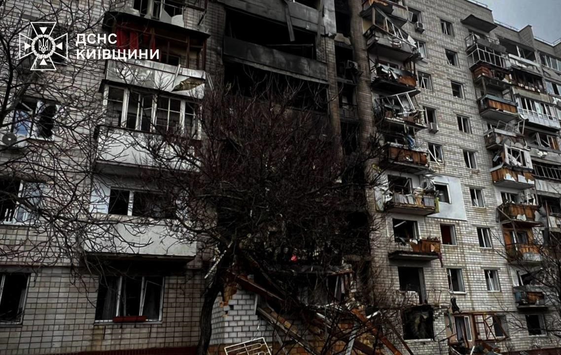 У Вишгороді показали наслідки атаки “шахедів”