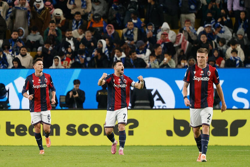 За Суперкубок Італії вперше змагатиметься Болонья, яка перемогла Інтер