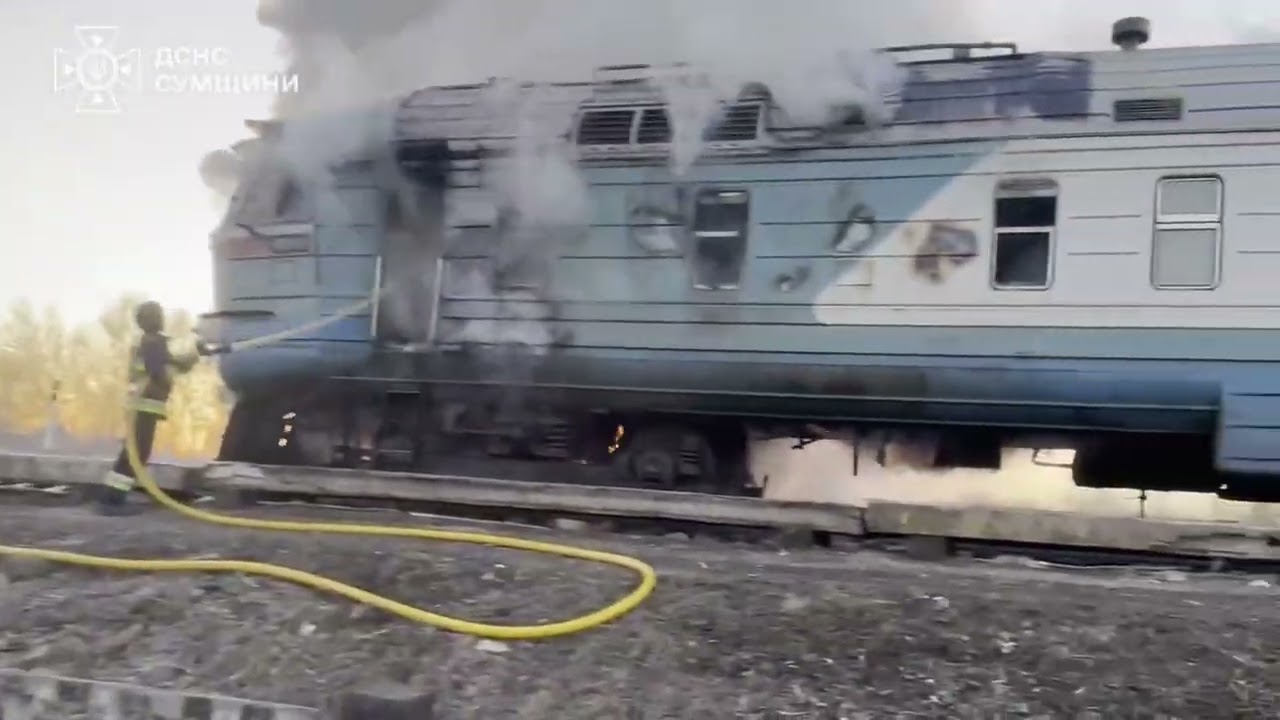 На Сумщині ворог атакував пасажирський потяг