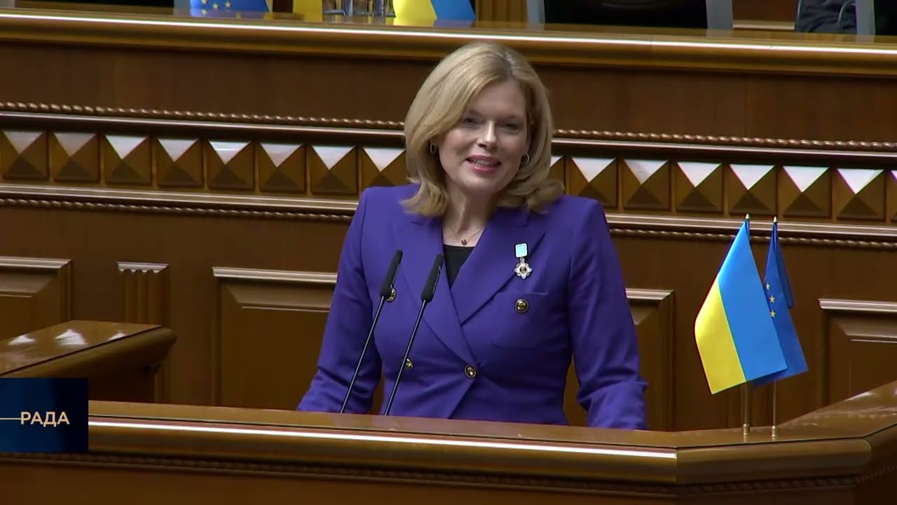 Auftritt der Präsidentin des Deutschen Bundestages Julia Klöckner in der Werchowna Rada der Ukraine