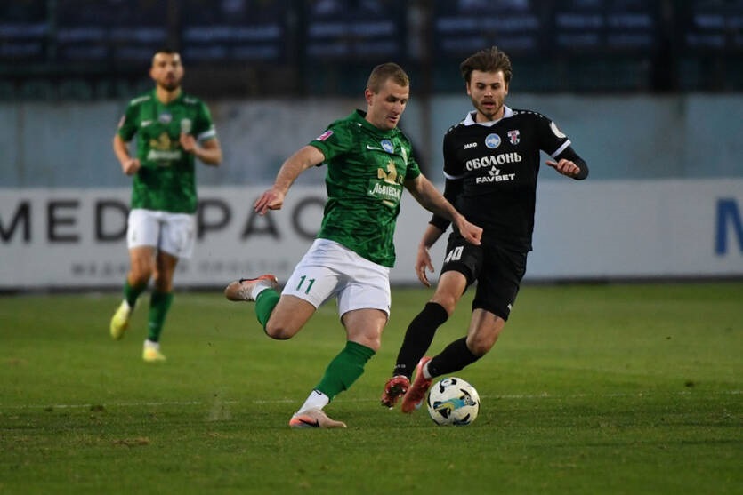 Карпати розгромлюють Оболонь чотирма забитими м&rsquo;ячами